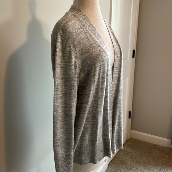 Croft&Barrow Heather grey open front cardigan - Picture 2 of 5
